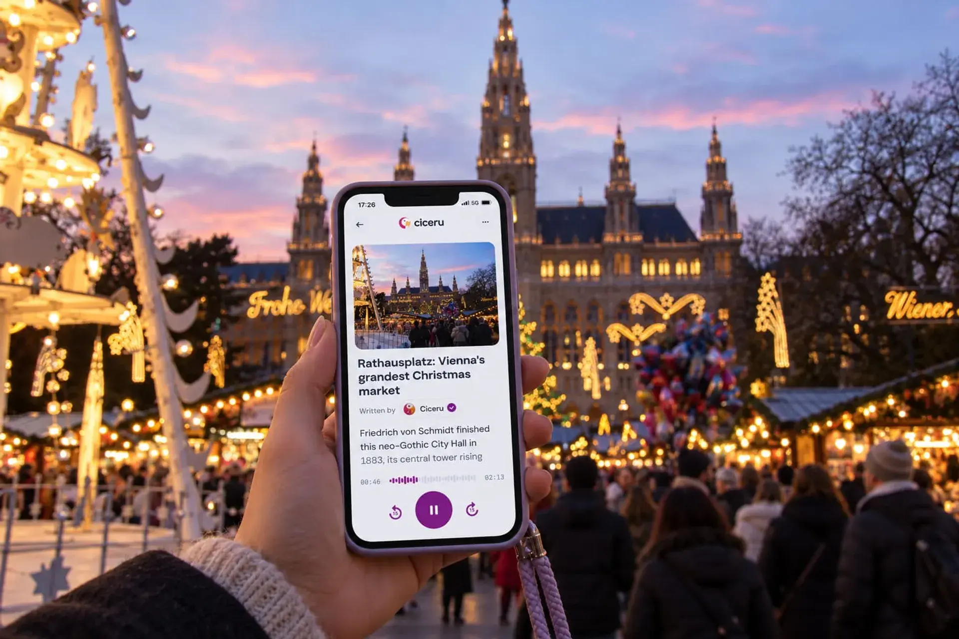 Vienna Christmas markets: a self-guided walking tour from the city's biggest market to its oldest, with audio, quizzes & free eSIM